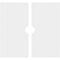Ekena Millwork Knox Architectural Grade PVC Contemporary Ceiling Medallion, Two Piece, 24"OD x 3"ID x 8 1/4"C x 1"P CMP24KX2-03000 - alternate 4